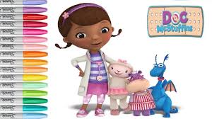 Doc mcstuffins lambie coloring pages. Disney Doc Mcstuffins Dottie Lambie And Stuffy Philbert Coloring Pages Drawing For Kids And Children Youtube