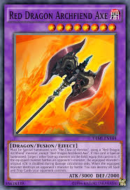 After damage calculation, if this card attacks a defense position monster your opponent controls: Red Dragon Archfiend Axe By Toailuong On Deviantart