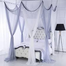 Top Romantic Wedding Corners Post Bed Curtain Palace Mosquito Princess Wedding Net Mosquito Bed Tent Ropa De Cama Luxury Canopy Dom