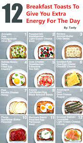 These Breakfast Toast Ideas Will Give You Just What You Need And Are Complete With Hea Healthy Breakfast Menu Quick Healthy Breakfast Healthy Breakfast Recipes