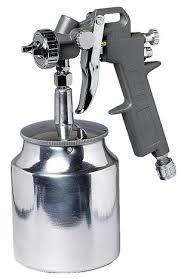 Pistolet A Peinture Pour Tous Les Travaux De Peinture 0 9 L Pression 3 5 Bars Brico Depot