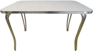 rectangular retro diner table quick ship