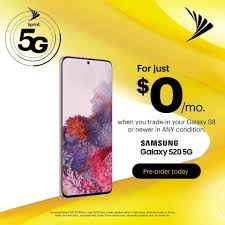 Here's everything you need to know about pricing. Sprint Mayaguez Mall La Proxima Generacion De Galaxy Ha Llegado A Sprint Pide Por Adelantado El Samsung Galaxy S20 Por 0 Mes Con Sprint Flex Cuando Haces Trade In De