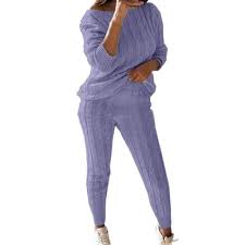 Cut to a regular fit with a chic funnel neckline and side splits. Buy Certainpl Women Knitted 2 Pieces Outfits Long Sleeve Crop Top Long Pants Sweater Suits Sets Womens 2 Piece Outfits Sweater Shirt Top And Bodycon Pants Casual Jumpsuit Romper Plus Size Purple