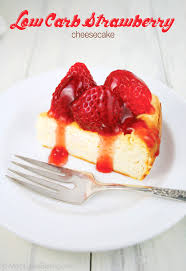 Water, strawberries, sugar free strawberry gelatin, sugar free instant vanilla pudding mix. Low Carb Strawberry Cheesecake Mom Loves Baking