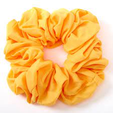 Giant Hair Scrunchie Yellow Icing Us