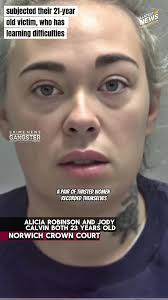 Alicia Robinson and Jody Calvin, both 23 years old #news #breakingnews  #viralnews #tiktoknews #weirdnews #jailed #latestnews #shocking  #prisontiktok #fypシ #crimetiktok