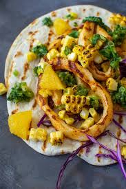 You don't need to deep fry to make terrific fish tacos. Calamari Tacos Anotherfoodblogger