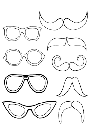 Eyeglasses Pair With Mustache Coloring Pages Coloring Pages Coloring Pages Inspirational Mermaid Coloring Pages
