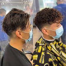 Men S Hair Haircuts Fade Haircuts Short Medium Long Buzzed Side Part Long Top Short Sides Hair Styl Perm Hair Men Short Permed Hair Permed Hairstyles