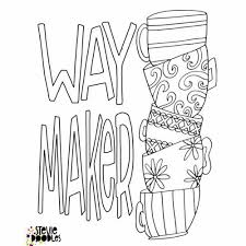 A few boxes of crayons and a variety of coloring and activity pages can help keep kids from getting restless while thanksgiving dinner is cooking. 3 Free Coloring Pages Way Maker Miracle Worker Promise Keeper Stevie Doodles Free Printable Coloring Pages
