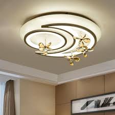 Shop target for flush mount lighting you will love at great low prices. White Moon Flower Cloud Flush Mount Modernism Led Acrylic Ceiling Light Fixture With Clear Crystal Drop Beautifulhalo Com