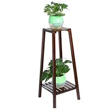Making your own plant stands out of wood offers the opportunity to reuse castoff materials while adding a natural vibe to your home's decor. Buy Pratcgoods Bamboo Tall Plant Stands Indoor Wood Flower Rack Outdoor Tiered Plant Shelf Potting Stand Shelves Plant Table Plant Holder Online In Taiwan B07rj2h4x7