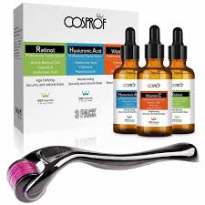 Naturebell hyaluronic acid supplements, 250mg hyaluronic acid with 25mg vitamin c per serving, 200 capsules, supports skin hydration, joints lubrication, antioxidant and immune system. Anti Aging Serum Retinol Serum Derma Roller With Hyaluronic Acid Serum Kit Walmart Com Walmart Com