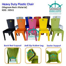 Paling penting ketahanan kaki kerusi tidak patah apabila menampung berat tindanan kerusi2 yang banyak. Kerusi Plastik Saudagar Design Supply Sdn Bhd