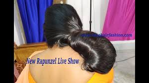 What a beautiful large low bun with braid topping! Thick Long Silky Extra Big Bun New Rapunzel Crown Bun Style Stick Bun Youtube