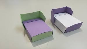 طريقة صنع سرير من الورق سهل جدا How To Make A Paper Bed Youtube