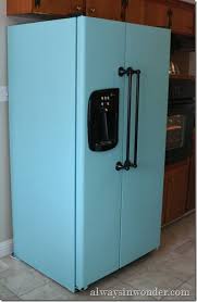 13 Fridge Makeovers That Will Blow Your Mind Diy For Life Paint Refrigerator Fridge Makeover Refrigerator Makeover