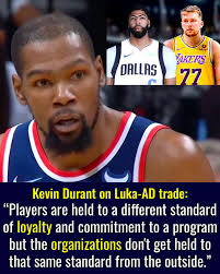 Kevin Durant: "Insane. It's crazy, crazy. I never would have thought Luka  Doncic would get traded at this age, mid-season. The NBA is a wild place.  If he can get traded,