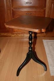 L Hitchcock Decorated Stenciled Lamp End Table Pedestal Plant Stand Decor Furniture Table