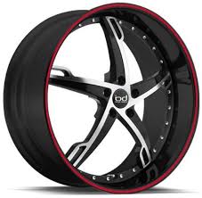 Black And Red Wheels Black Red 20 Rims Diamond Wheels Rims Bd5 20 22 Inch Black Machine Accent Red Stripe Wheel Rims Custom Wheels Cars Modern Muscle Cars