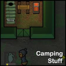 The person committing the act of camping is the camper and the spot on the map it is happening in is camped. 1 0 Camping Stuff V0 6 0