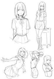 Pin De Lie Em Yuu Desenhos Pinterest Poses De Anime Menina Estudante Anime