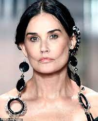 Demi moore, 58, is rumored to have had plastic surgery done on her face before she appeared on her debut runway walk on the fendi runway . Demi Moore S Face Appears Back To Normal In New Fendi Show Image After Sparking Plastic Surgery Daily Mail Online