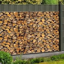 Zaunsichtschutz Aus Pvc In 2020 Kaminholz Garten Zaun Ideen Zaun Garten