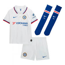 Shop the new chelsea jersey, shirts and apparel at our chelsea fc store. Kit Nike Chelsea Fc Breathe Segunda Equipacion 2019 2020 Nino White Rush Blue Futbol Emotion