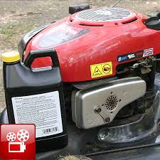 Run the lawn mower for a minimum of 15 minutes then turn off the engine; Lawn Mower Oil Change How To Do It Easy Gf Video Gardenfork Eclectic Diy
