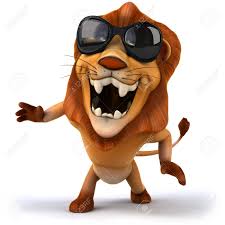 Cartoon Lion With Sunglasses Laughing Stock Photo, Picture And Royalty Free  Image. Image 79721568.
