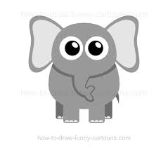 This elephant is made quite easily when you know the basic shapes to draw it. How To Draw An Elephant With Large Curved Ears