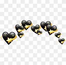 Black Hearts Heart Crown Crowns Emoji Emoji Tumblr Heart Crown Png Emoji Transparent Png Crown Png Heart Crown Blue Heart