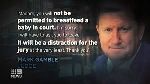 Breastfeeding mum kicked out of court