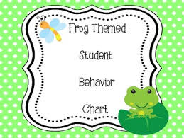 Frog Themed Behavior Chart Clip System