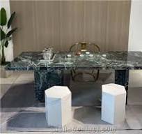 Polished Green Marble Natural Stone Coffee Table Tea Table from China -  StoneContact.com