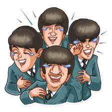 Public channel with large follower base; The Beatles Telegram Sticker