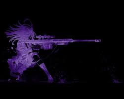 We have 57+ background pictures for you! Hd Wallpaper Dark Black Background Purple Anime Girls Gun Sniper Rifle 4k Best Of Wallpapers For Andriod And Ios