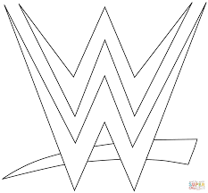 Wwe Logo Coloring Page Free Printable Wwe Logo Wwe Coloring Pages Wwe Birthday Party