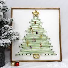 wire string art christmas tree craftgawker