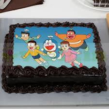 Prepare a large 19 inch by 2.5 inch rectangle of the blue for the base of the overalls. Buy Doraemon Friends Chocolate Rectangle Photo Cake Online Dizovi Bakery