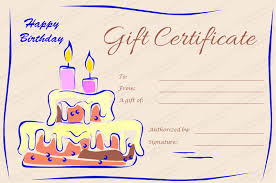 Pin On Printable Birthday Gift Certificate