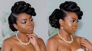 Natural hair updos for your wedding. Natural Hair Faux Updo Bridal Wedding Inspired Quick And Easy Youtube