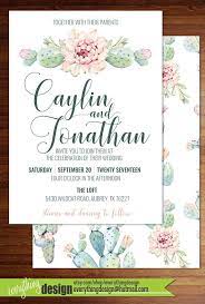 Succulent Wedding Invitation Cactus Wedding Invitation Bridal Shower Wedding Digital Or Printed Custom Succulent Wedding Invitations Cactus Wedding Invitations Wedding Invitations
