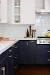 White Blue Kitchen Cabinets