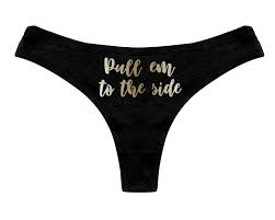 Pull Em to the Side Thong Panties Womens Thong Panties - Etsy