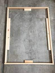 How To Make An Easy 3 Wood Canvas Frame Diy Diy Canvas Frame Diy Frame Diy Canvas