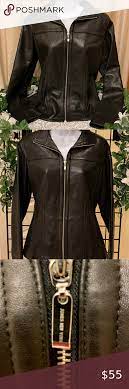 Jones New York Genuine Leather Jacket Sz M Euc Clothes Design Fashion Genuine Leather Jackets