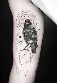 Black And White Turkey Tattoo 160 Black And Gray Tattoos You Ll Wish You Had This Summer List Inspire Geometric Tattoo Raven Tattoo Black And Grey Tattoos